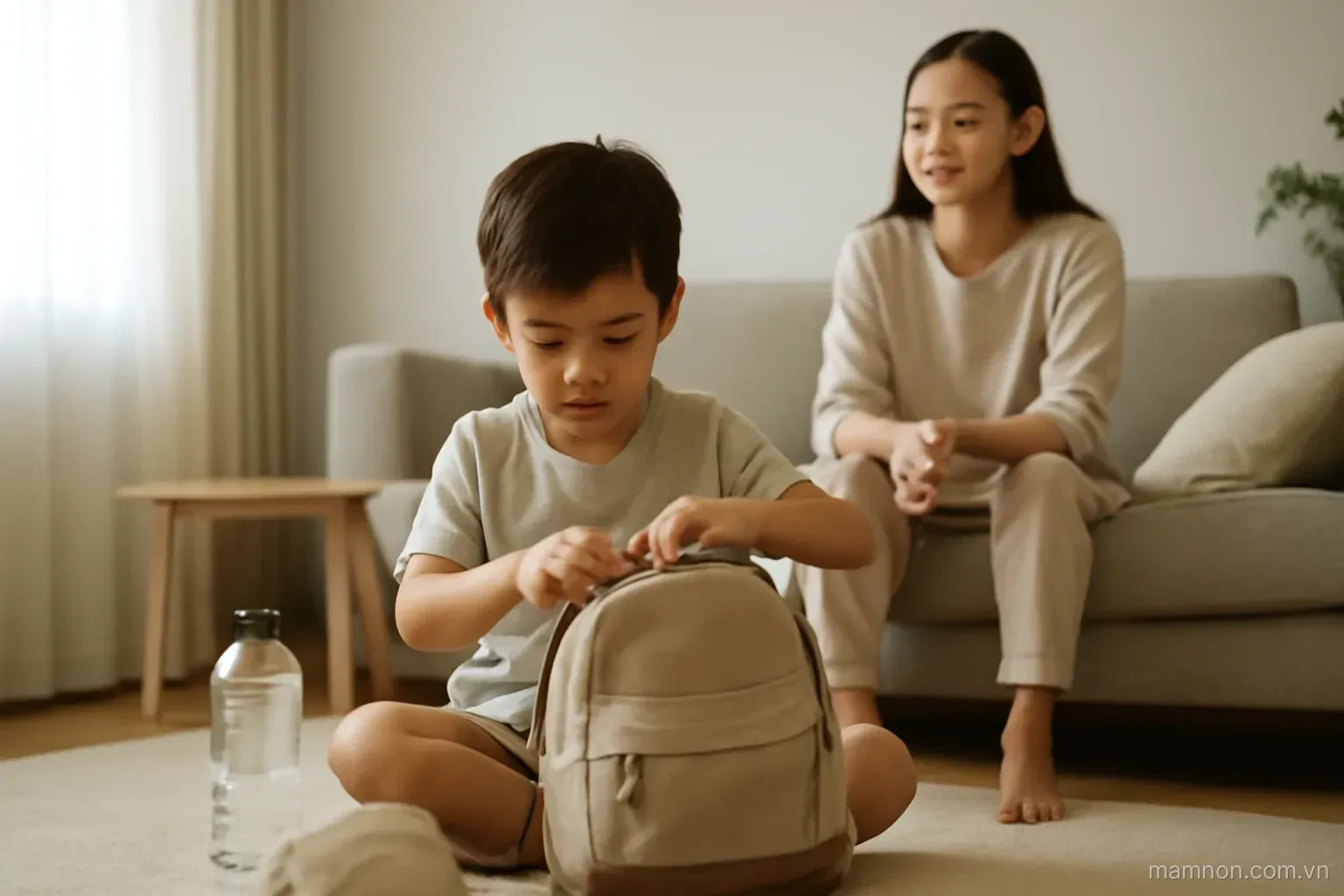 Con hay quên đồ ở lớp: dạy con tự lo đồ của mình