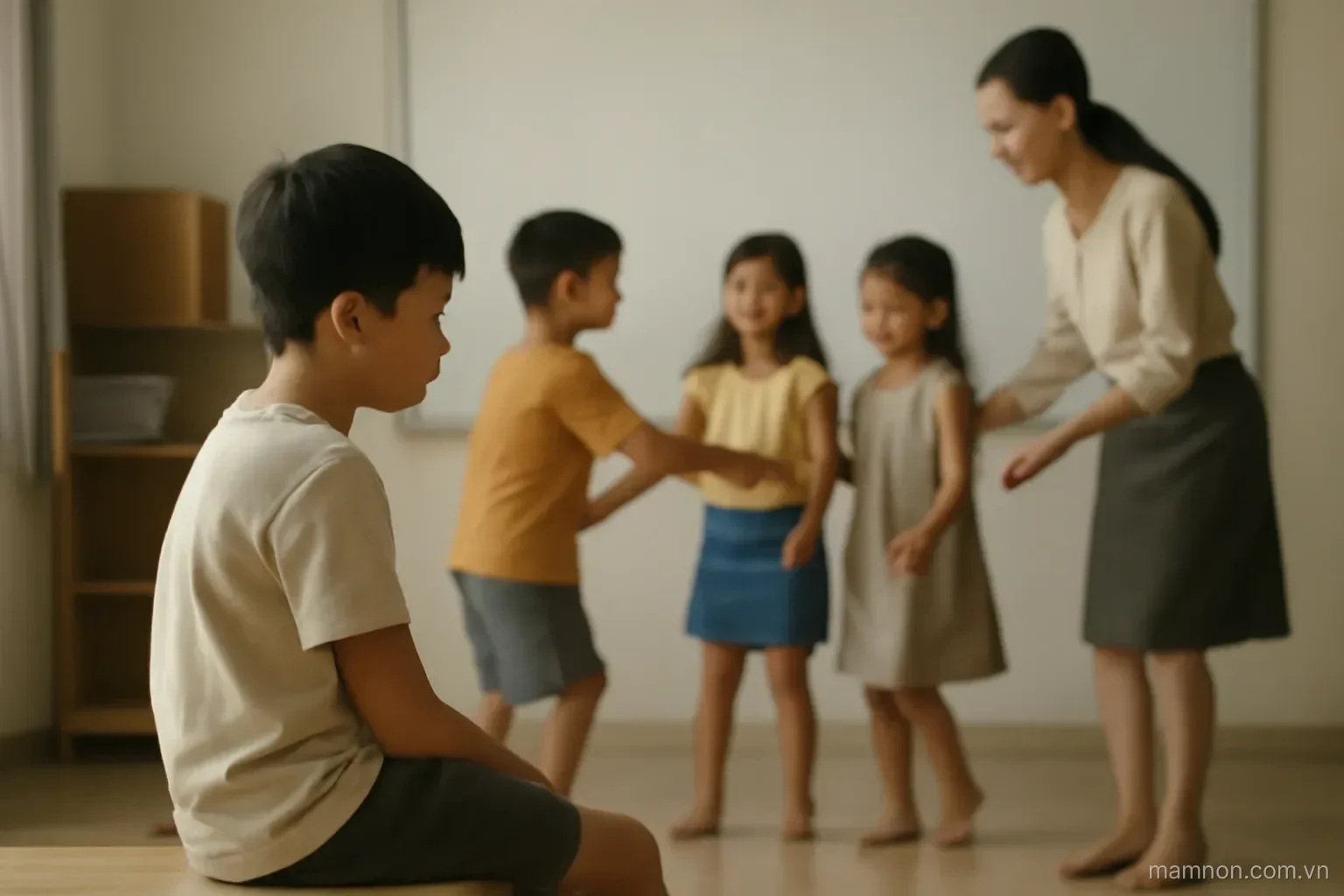 Con nhút nhát, hay chơi một mình: khi nào cần giúp, khi nào để yên