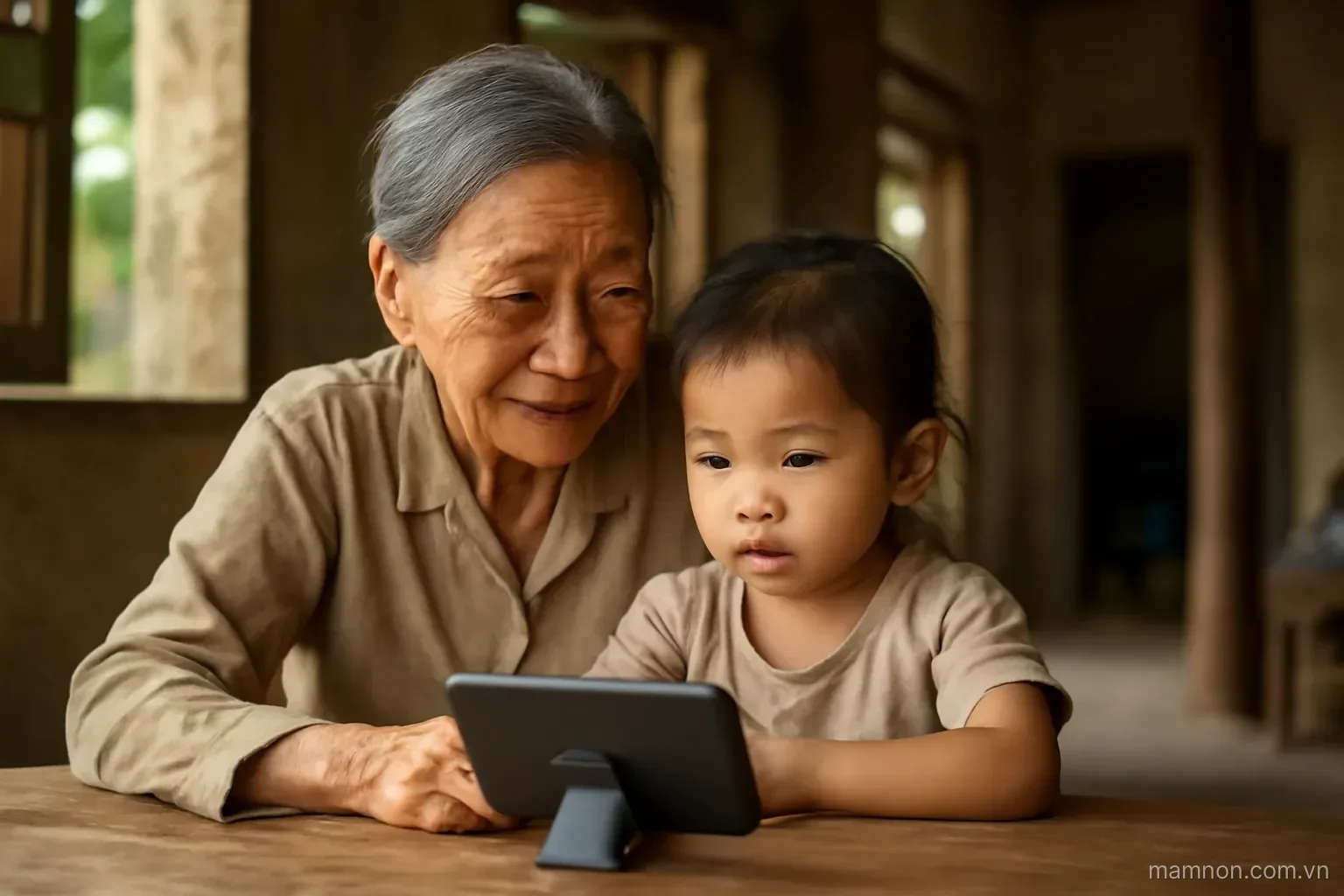 Con ở với ông bà, bố mẹ đi lao động nước ngoài