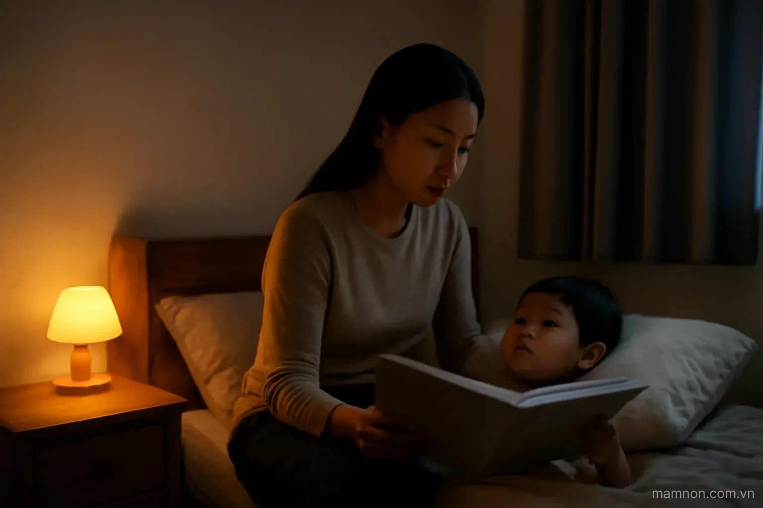Con sợ bóng tối, hay giật mình khóc đêm
