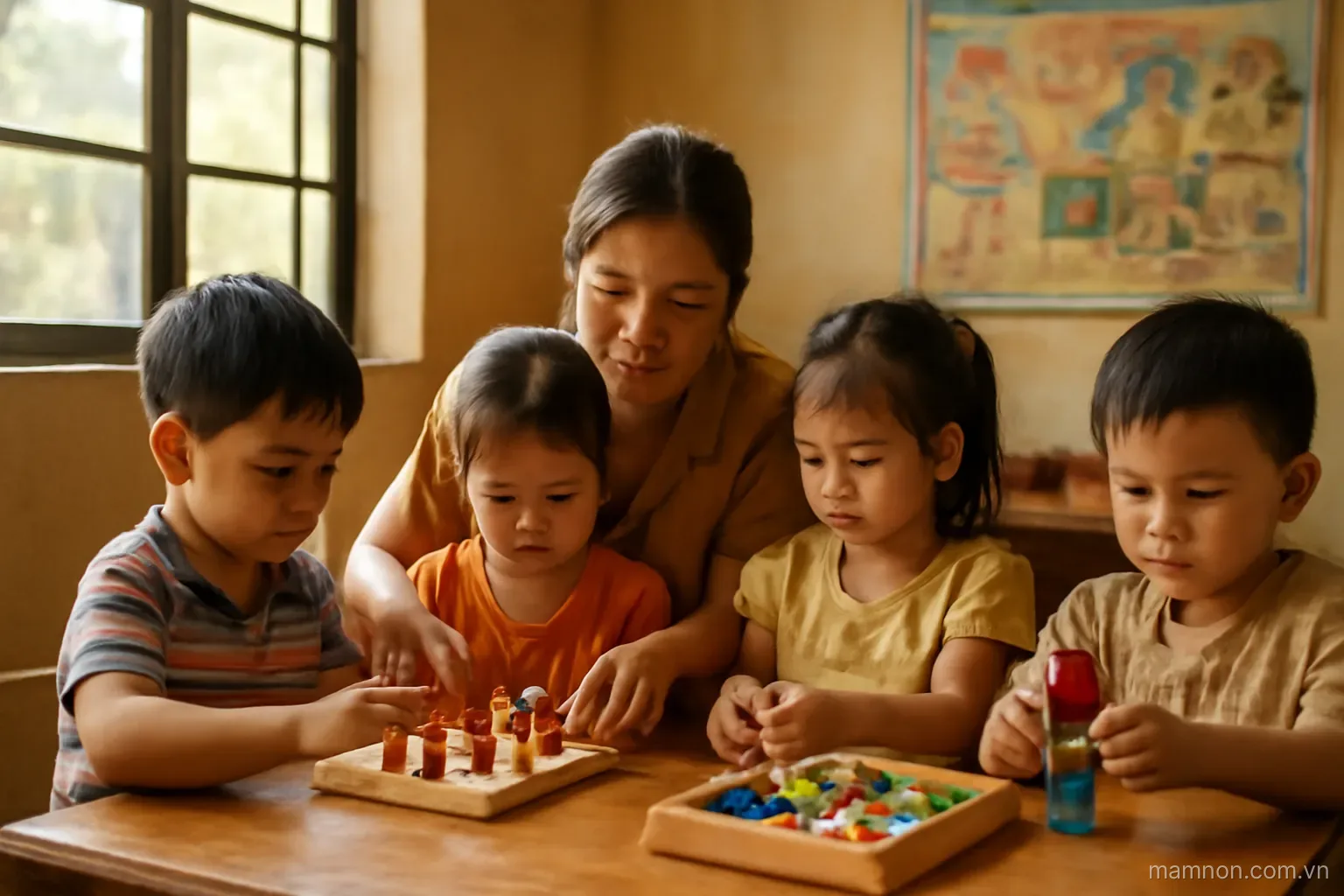 Dạy trẻ mầm non làm quen với chữ cái và con số một cách tự nhiên