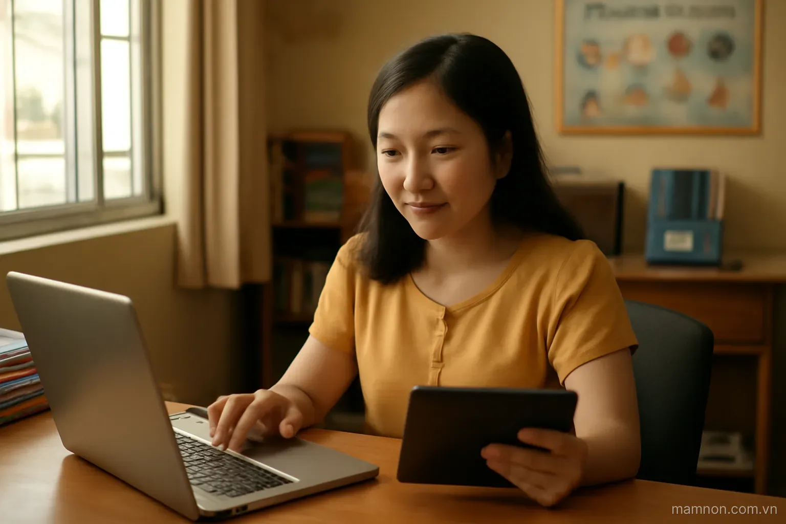 Điểm danh điện tử và quản lý học sinh trong trường mầm non