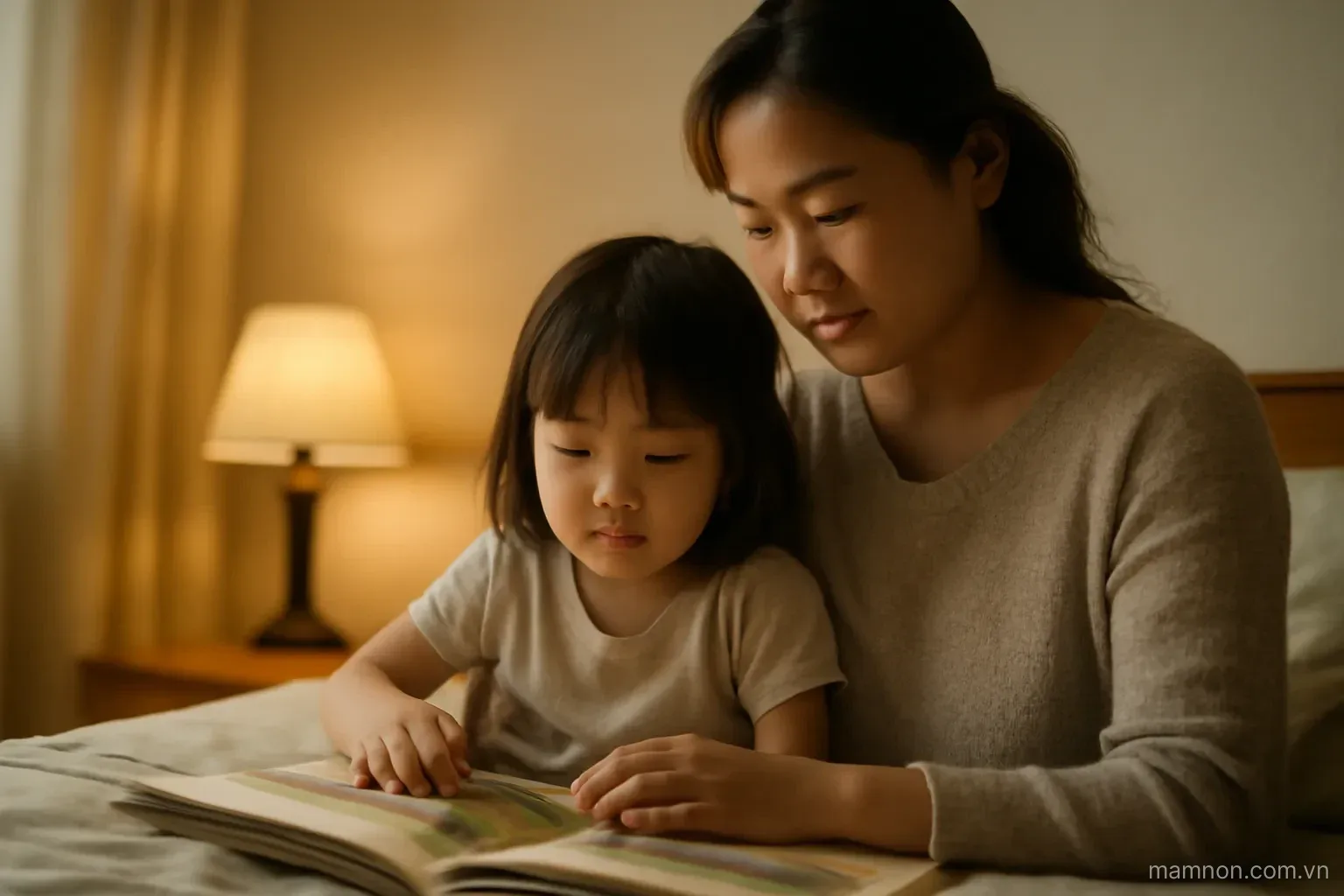 Đọc sách cùng con khi con chưa biết chữ