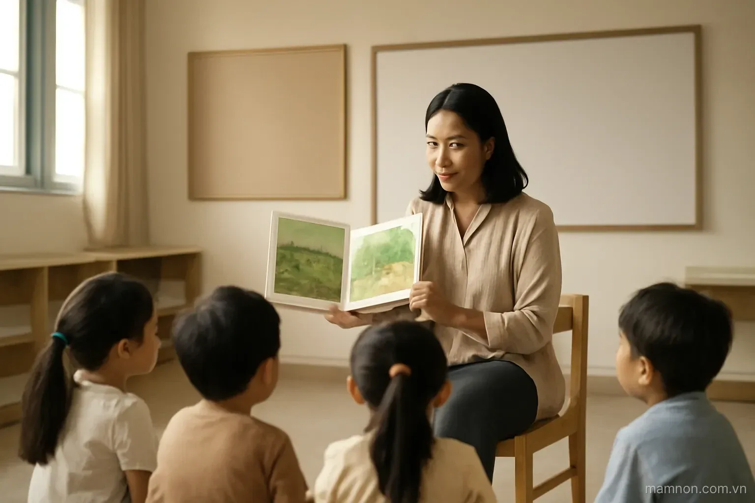 Giờ kể chuyện ở lớp mầm non: chọn truyện, dẫn dắt, kéo dài