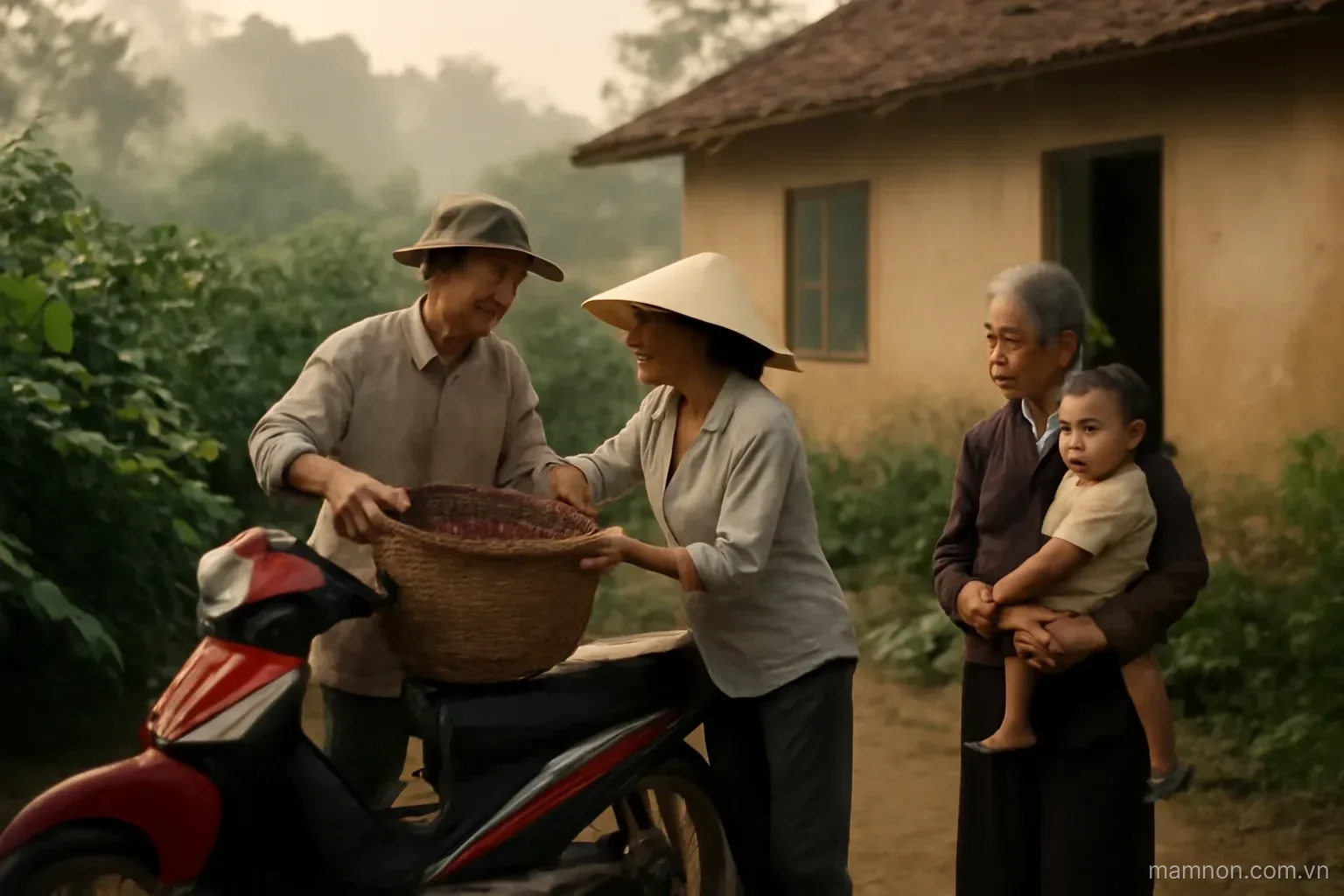 Mùa thu hoạch: giữ con đi học đều khi cả nhà ra rẫy từ sớm