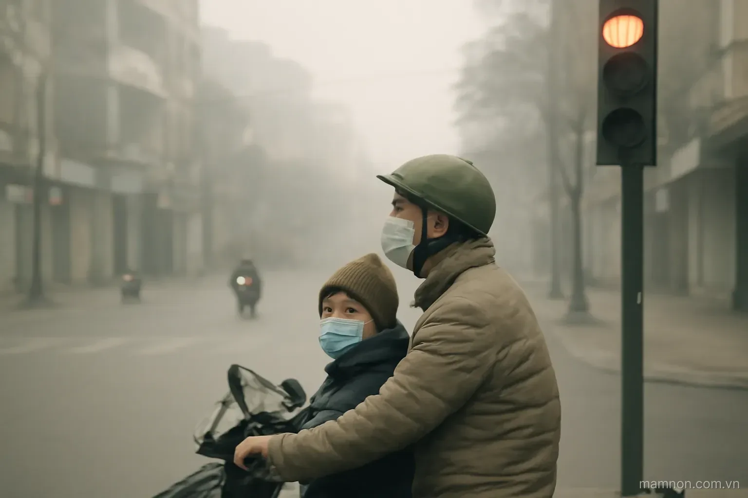 Mùa trời mù ở đô thị lớn: giữ đường thở cho con mà không nhốt con trong nhà