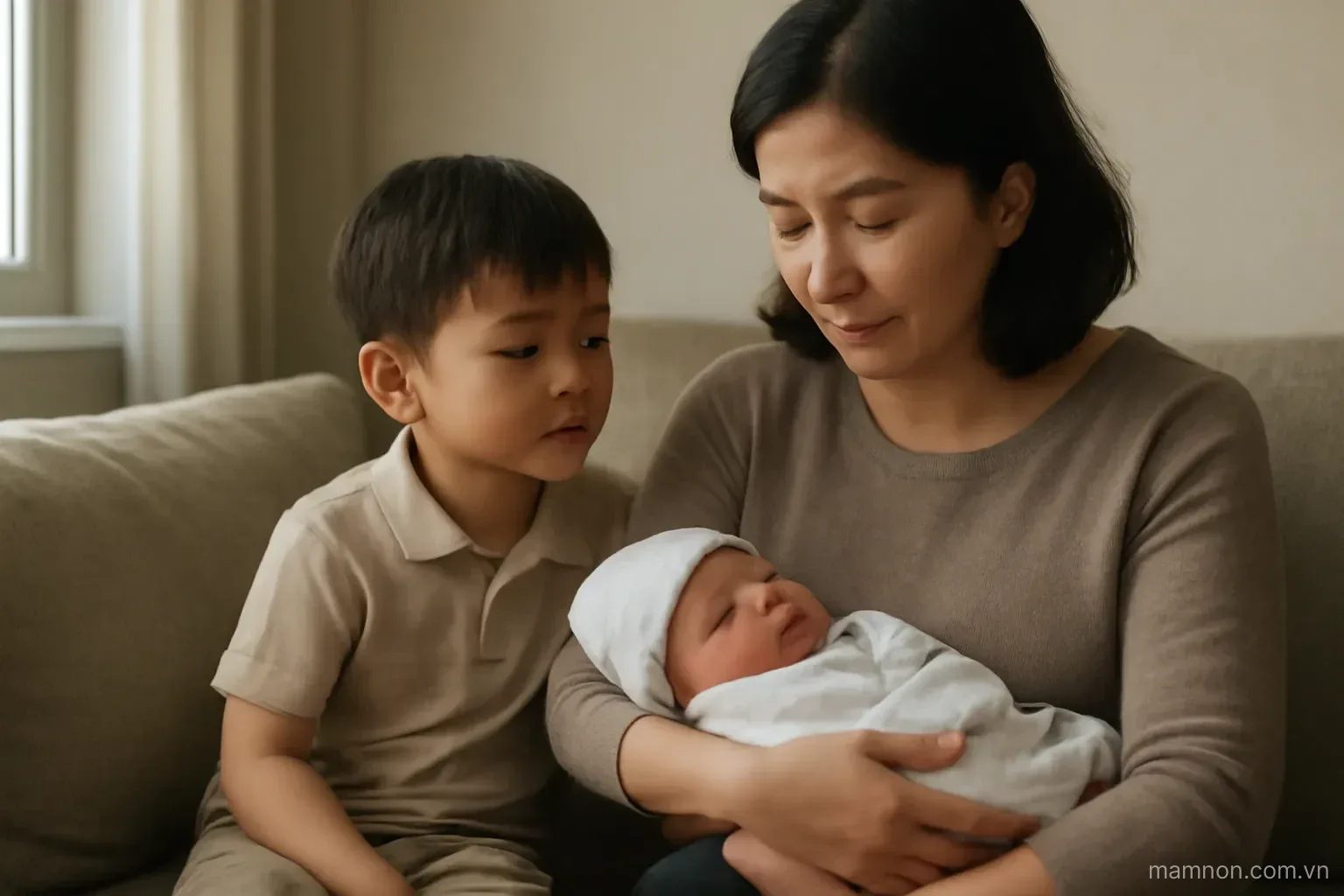 Nhà có em bé mới: giữ cho con lớn không bị chen chỗ
