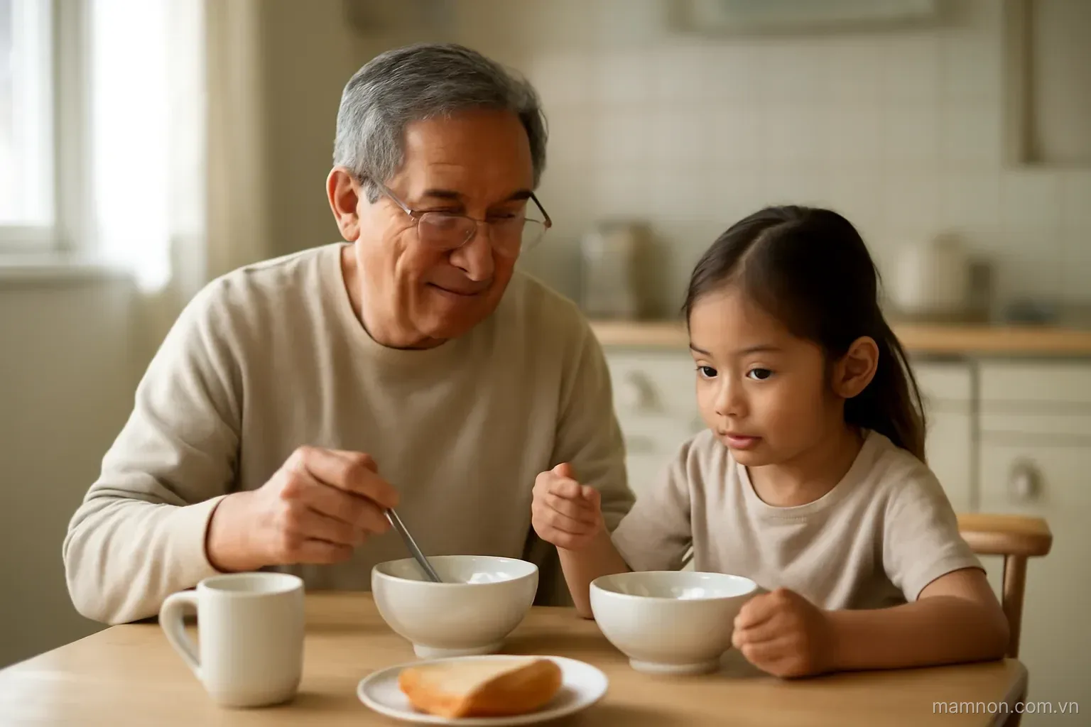 Nhà có người lớn đang bệnh: giữ cho con một chỗ ổn định