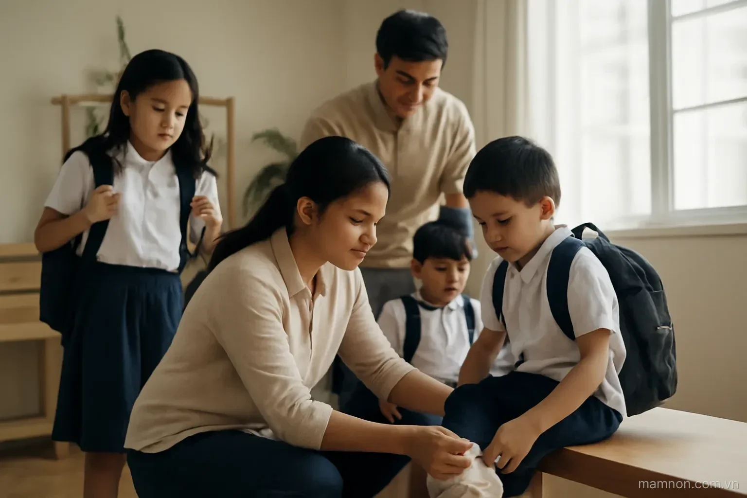 Nhà đông con và nhà có sinh đôi: sắp sao cho không ai bị bỏ quên