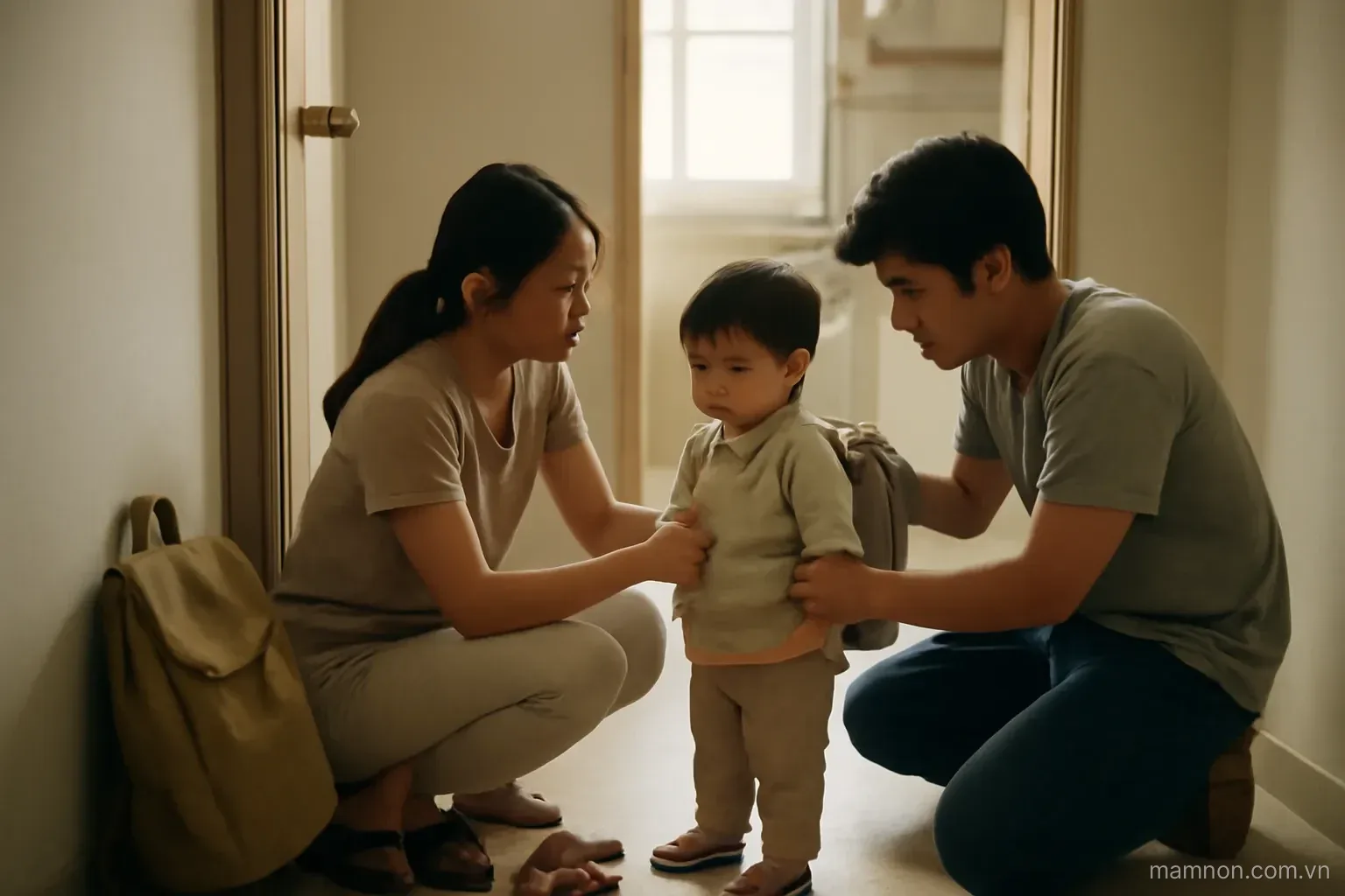 Nuôi con xa quê, không có ông bà đỡ đần