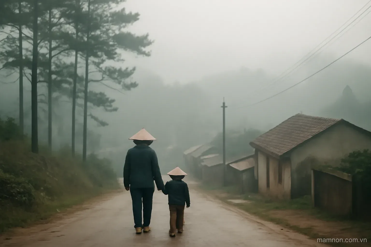 Vùng mát quanh năm: sương sớm, nhà ẩm và đường đi học