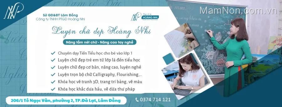 Trung Tâm Luyện Chữ Đẹp Hoàng Nhi