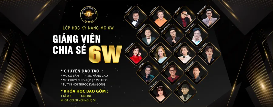 Lớp học Kỹ năng MC 6W