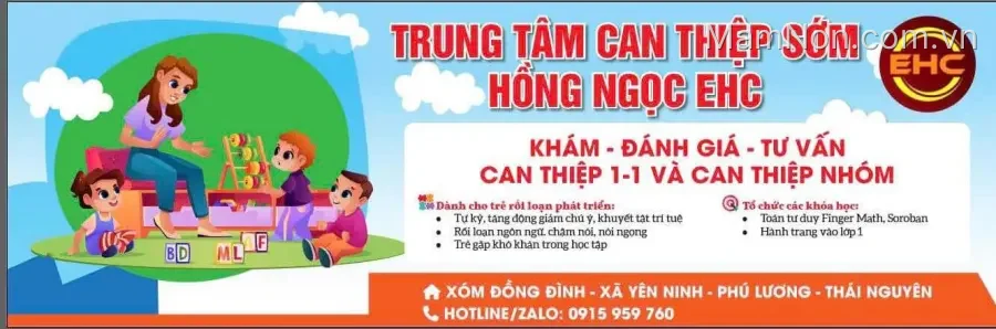 Trung tâm Can thiệp sớm Hồng Ngọc Cs2