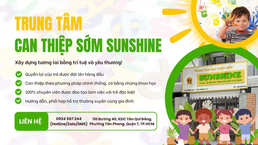 Trung tâm Can Thiệp Sớm Sunshine
