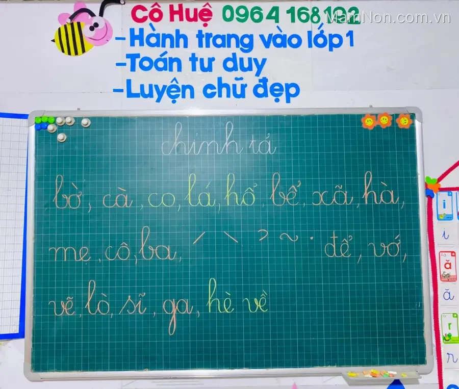 Lớp Luyện chữ đẹp miss Huệ