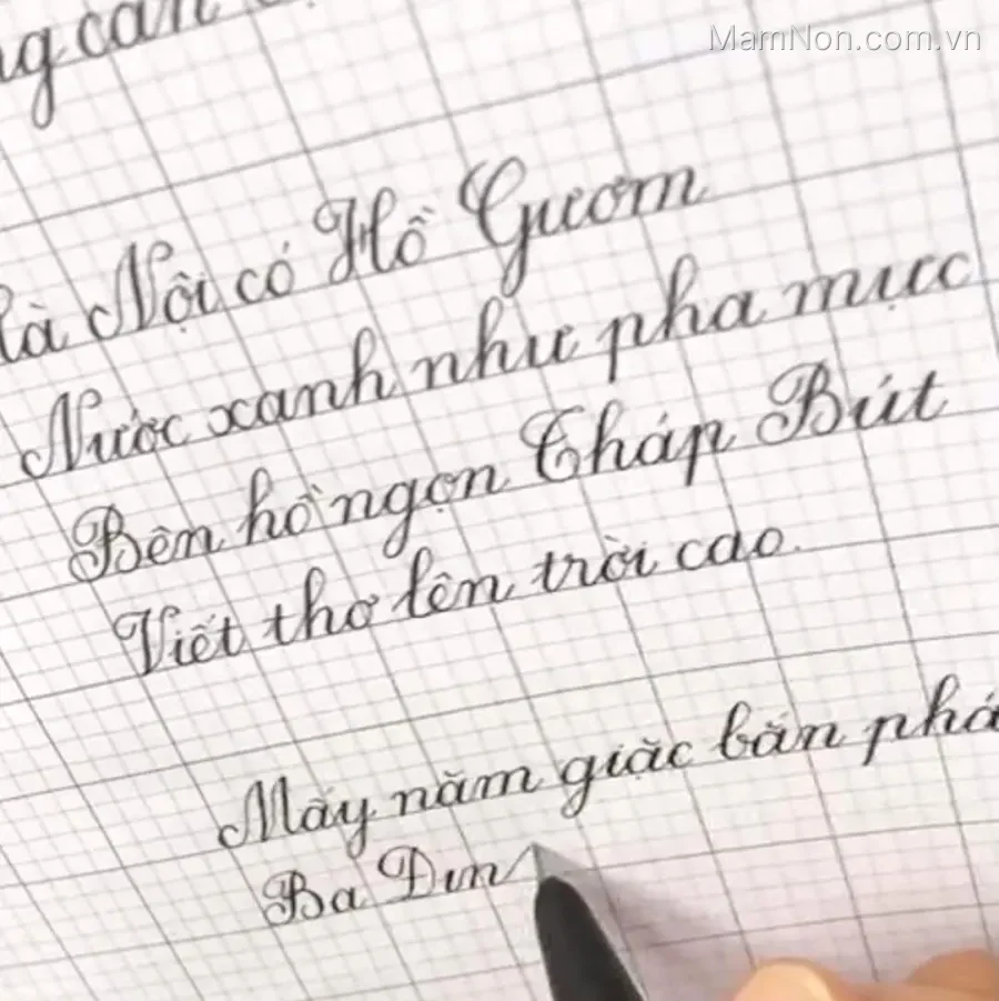 Lớp Luyện chữ đẹp cô Thu