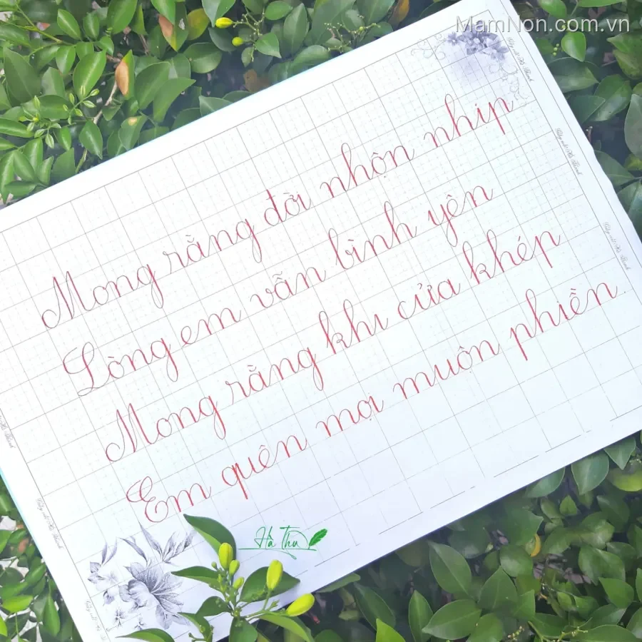 Lớp Luyện chữ đẹp Hà Thu