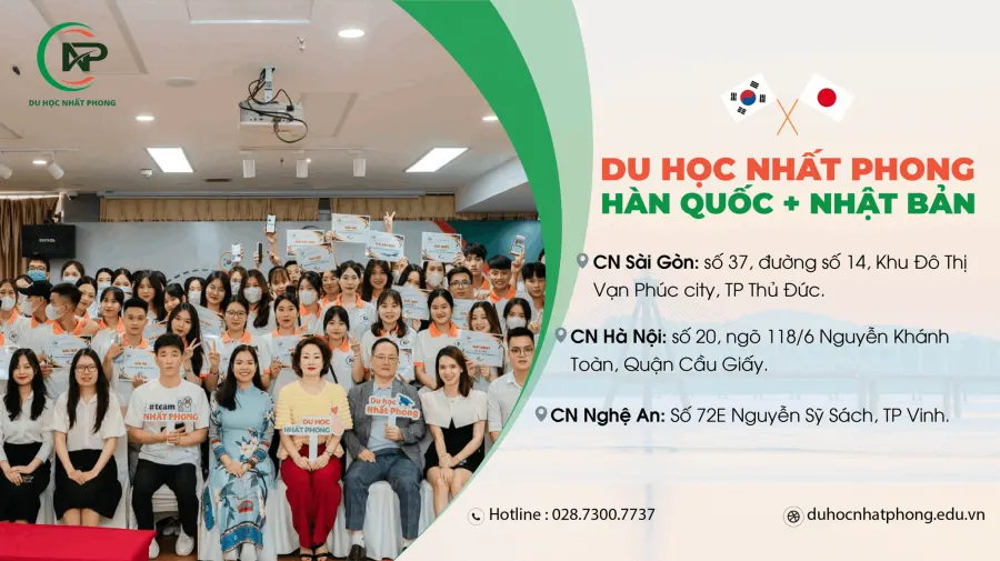 Trung tâm Du học Nhất Phong - Hàn Quốc + Nhật Bản