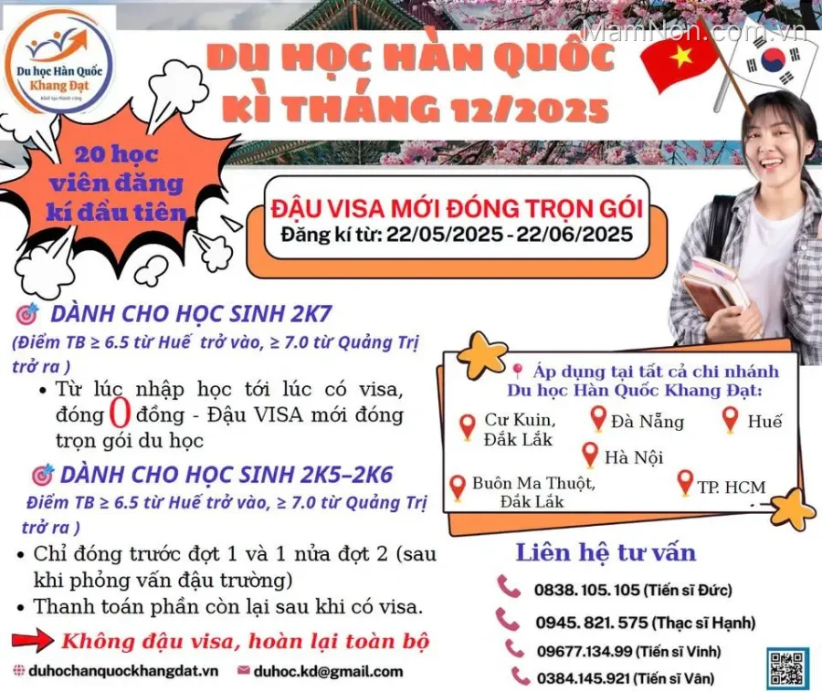 Trung tâm Du học Hàn Quốc - Khang Đạt