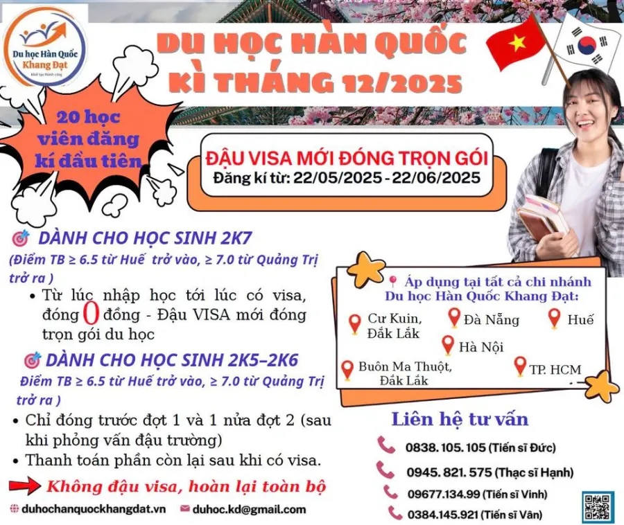 Trung tâm Du học Hàn Quốc - Khang Đạt