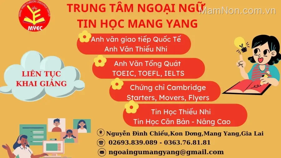 Trung tâm Ngoại Ngữ Tin Học Mang Yang - MYEC
