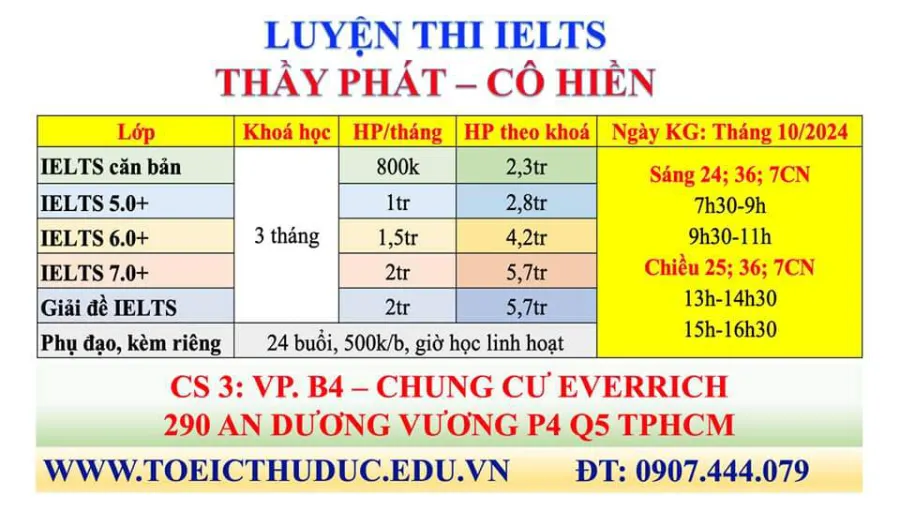 Lớp Thầy Phát Cô Hiền
