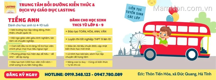 Trung tâm Bồi dưỡng kiến thức Giáo dục Lasting - Cs Đức Thọ