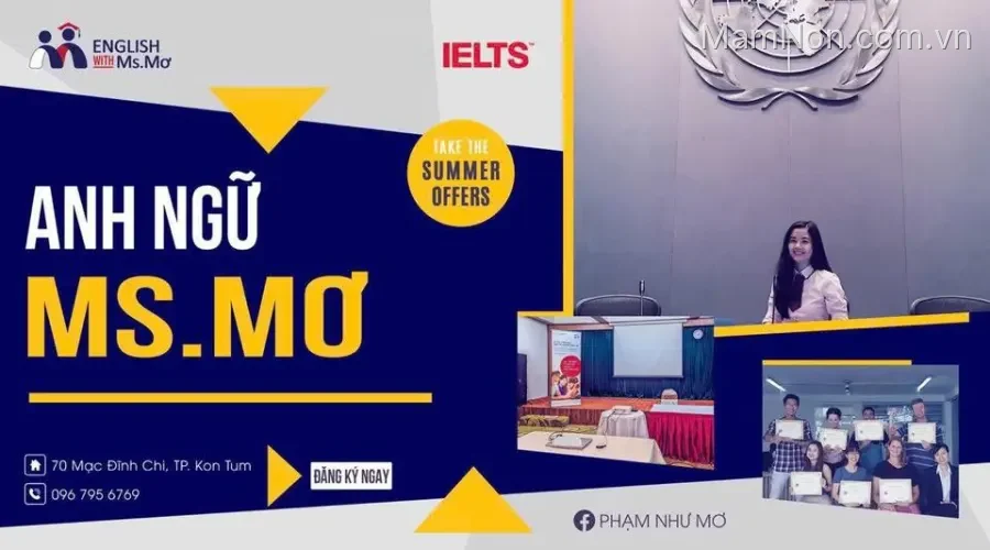 Lớp Anh Ngữ - IELTS Ms Mơ