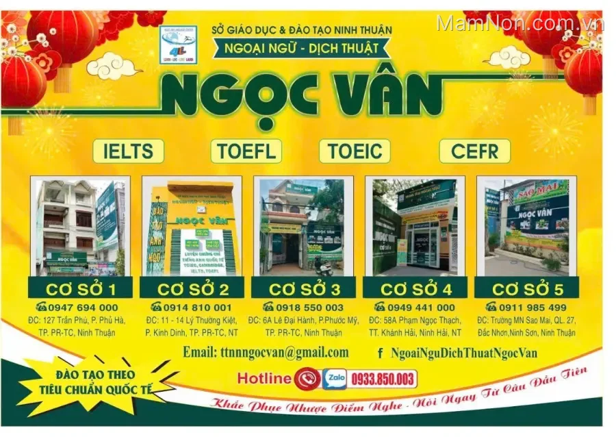 Trung tâm Ngoại ngữ-Dịch thuật Ngọc Vân - Cơ sở 4