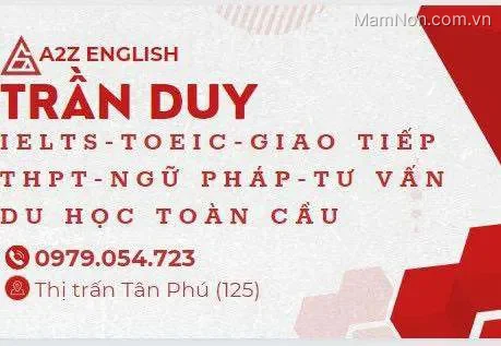 Trung tâm A2Z English - Anh Ngữ Mr. Trần Duy