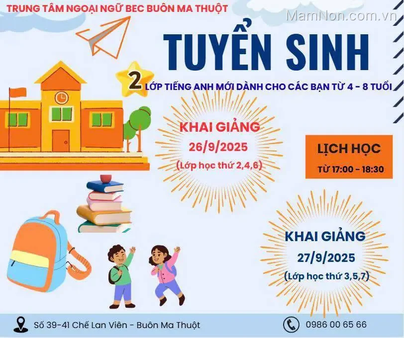 Trung tâm BEC-Boarding English Center - Buôn Ma Thuật
