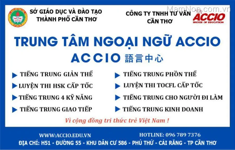 Trung tâm Ngoại Ngữ - Du Học Đài Loan ACCIO