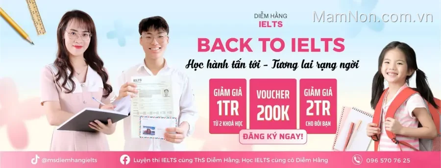 Trung tâm học Ielts cùng cô Diễm Hằng - Cơ sở 1