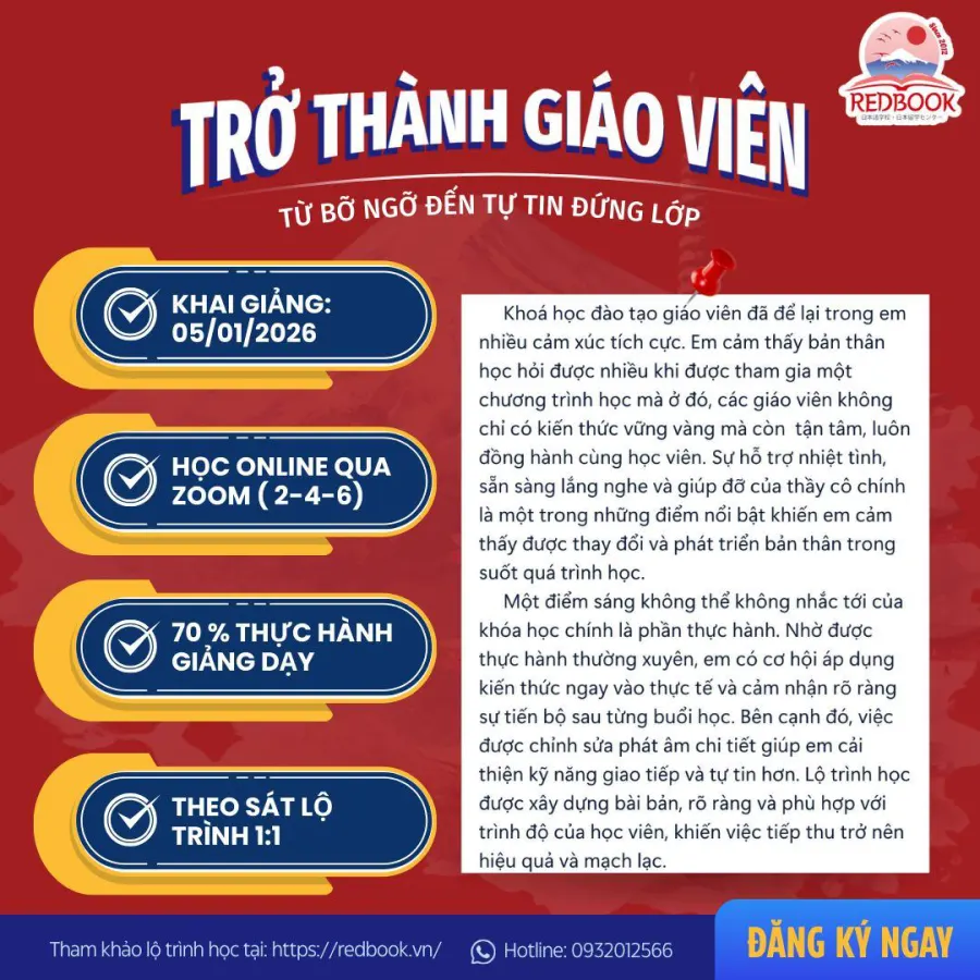 Trung tâm Nhật ngữ và Du học REDBOOK
