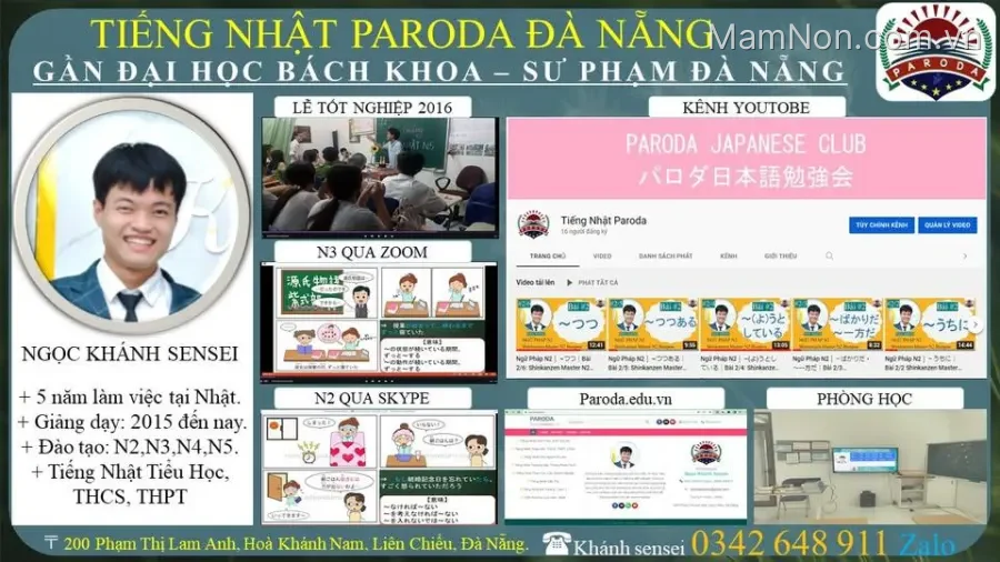 Trung tâm Tiếng Nhật thầy Khánh - Tiếng Nhật Paroda
