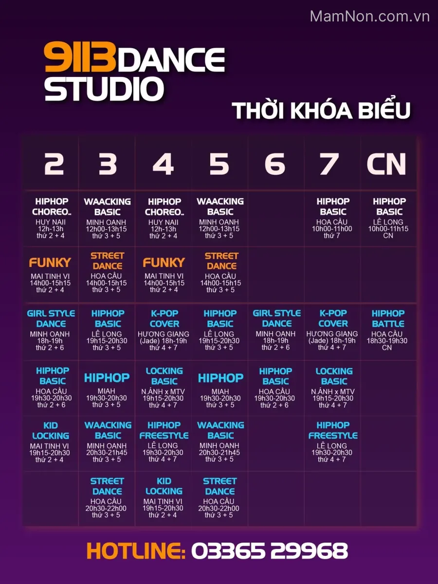 Trung tâm 9113 Dance Studio