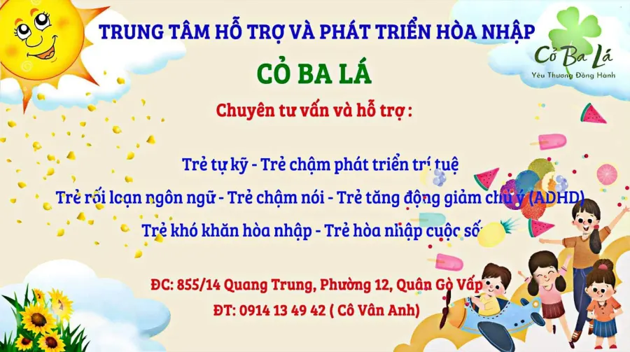 Trung tâm Hỗ Trợ Phát Triển Giáo Dục Hoà Nhập Cỏ Ba Lá