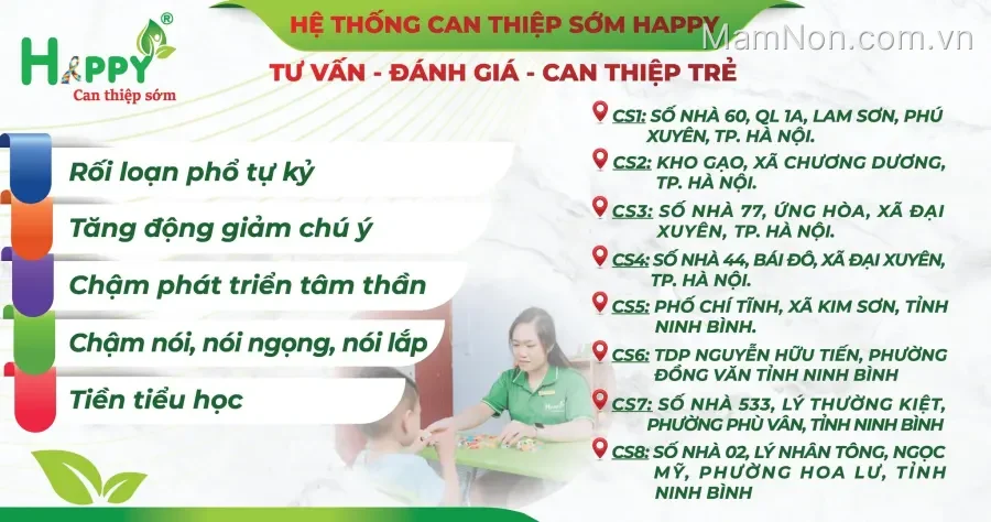Trung tâm Can Thiệp Sớm Happy - Cơ sở 8