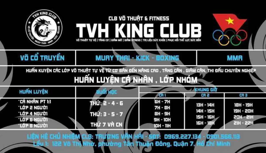 Câu lạc bộ TVH KING CLUB - Muay Thai, MMA, Boxing
