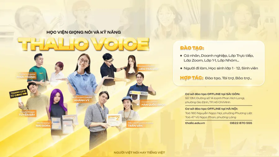 Học viện Giọng nói và Kỹ năng THALIC VOICE - Cơ sở 4