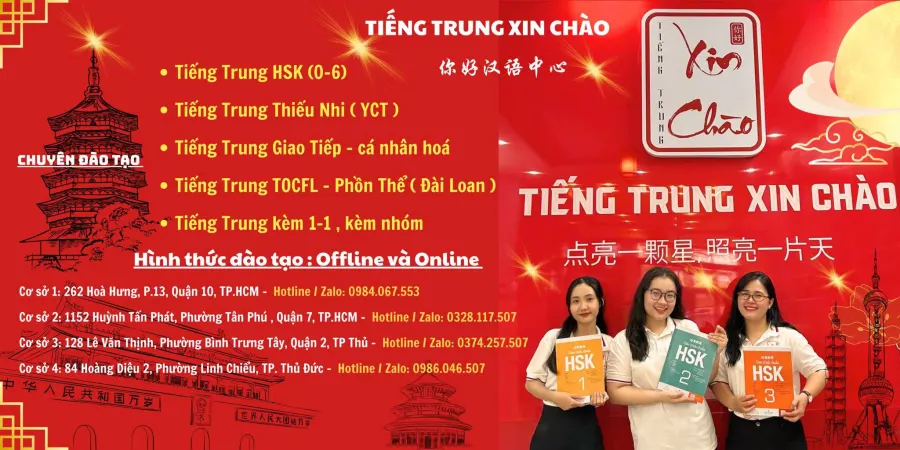 Trung tâm Tiếng Trung Xin Chào - Hoa Ngữ NiHao
