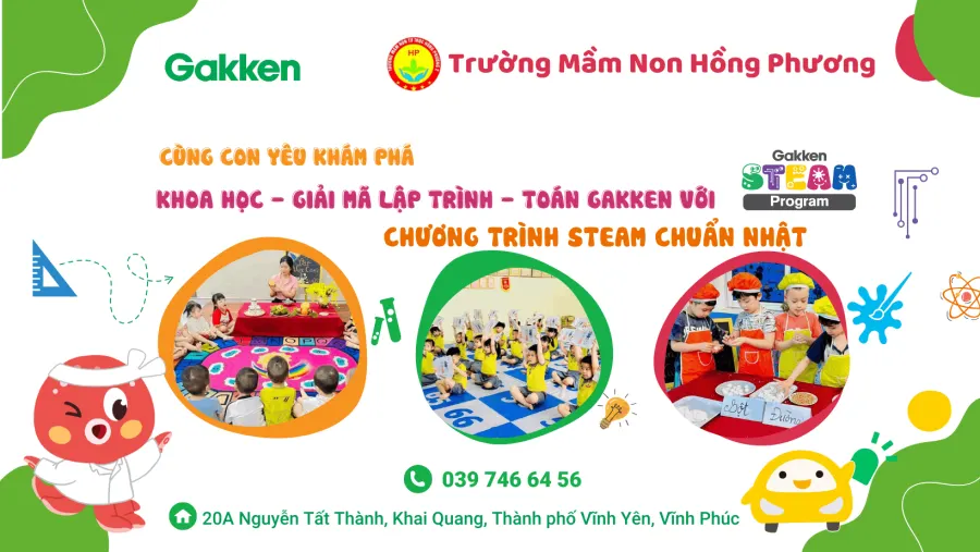 Trường mầm non Hồng Phương 2 - Khai Quang, Vĩnh Phúc