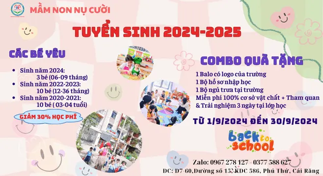 Mầm Non Nụ Cười (Smiles Montessori Preschool) - Phú Thứ, Cần Thơ
