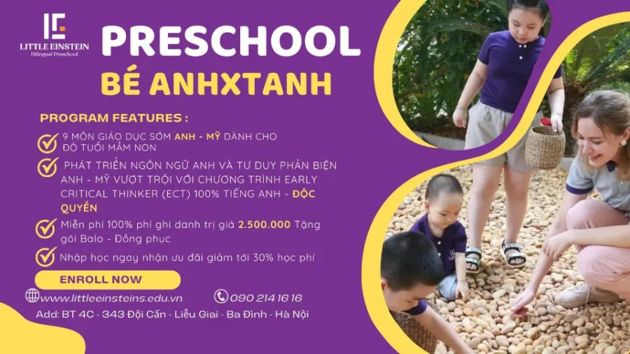 Trường Mầm Non Song Ngữ Bé Anhxtanh