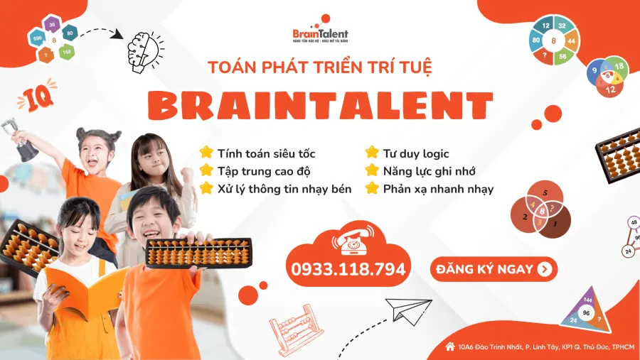 Trung Tâm Toán Phát Triển Trí Tuệ BrainTalent