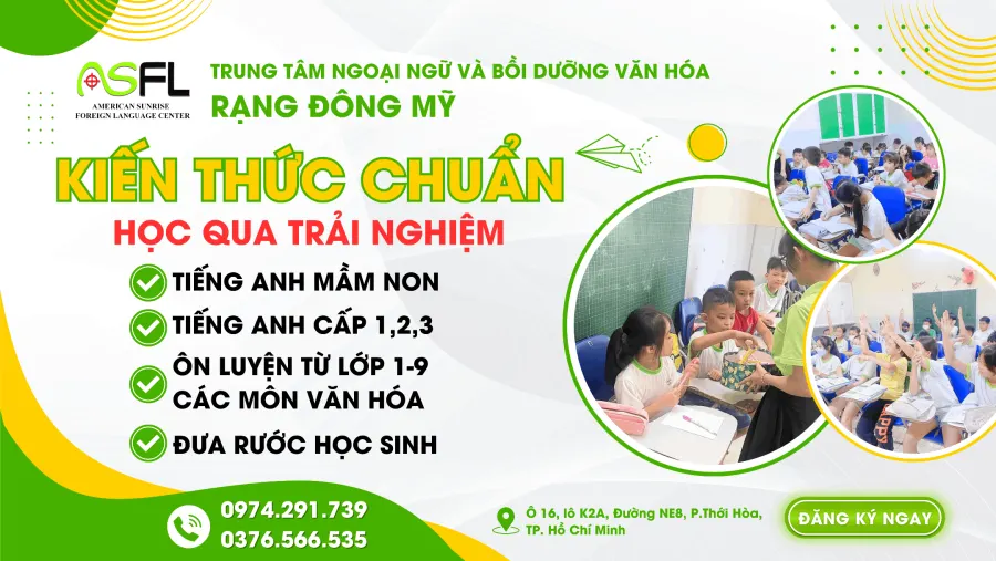 TRUNG TÂM NGOẠI NGỮ VÀ BỒI DƯỠNG VĂN HÓA RẠNG ĐÔNG MỸ