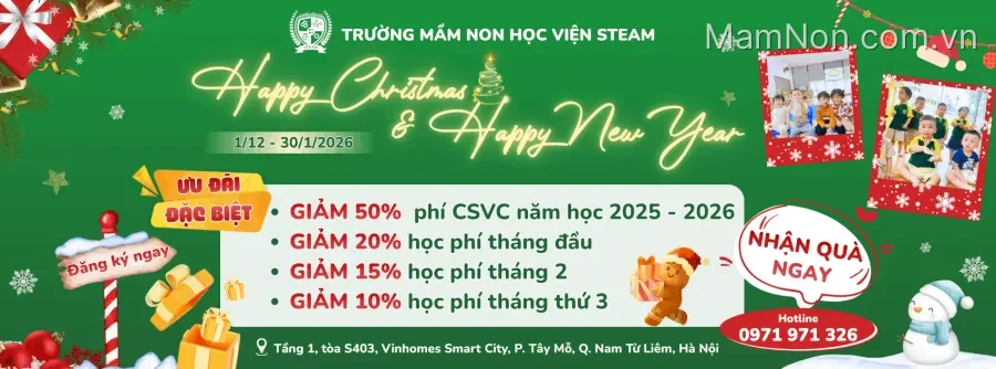 Trường Mầm Non Học Viện STEAM - STEAM Academy Preschool
