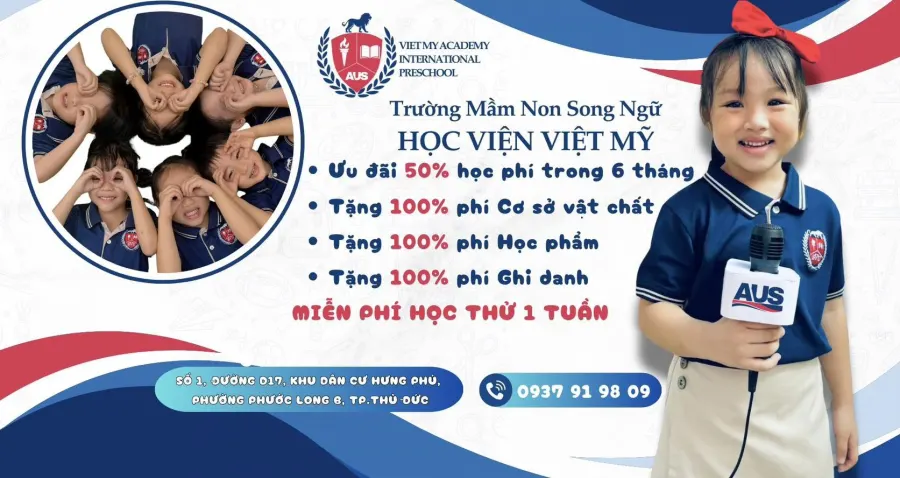 Trường Mầm Non Song Ngữ Học Viện Việt Mỹ - Phước Long - Hệ Thống AUS